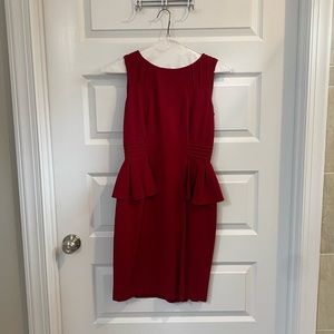 Antonio Melani Red Peplum Dress
